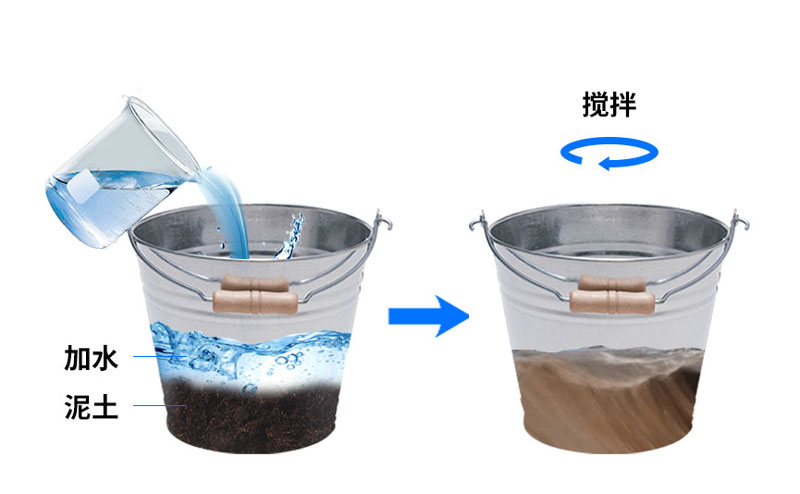 土壤溫濕度檢測系統(tǒng)安裝之倒入泥漿